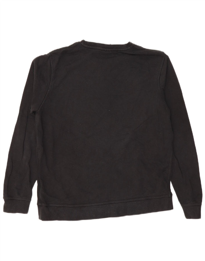 NIKE Mens Sweatshirt Jumper Large Black Cotton