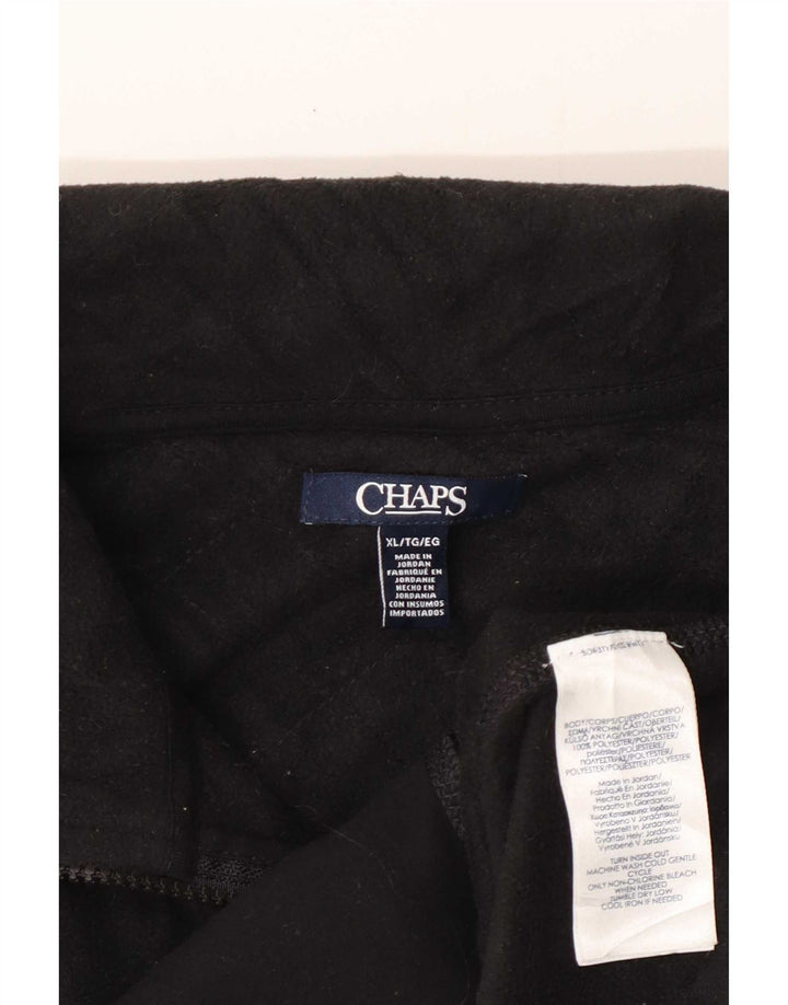 Chaps Womens Fleece Gilet UK 18 XL Μαύρος Πολυεστέρας