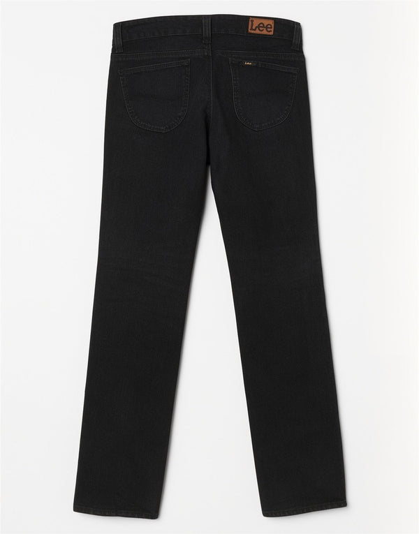 Jeans dritti da donna Lee W30 L32 cotone nero
