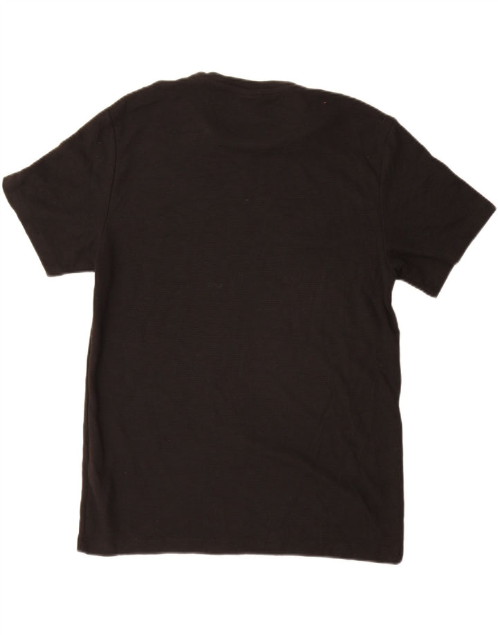 ZARA Maglietta da Uomo Top Large Nera in Poliestere