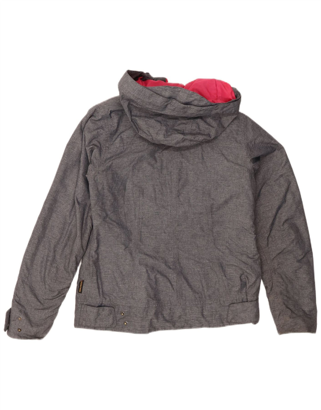 Giacca a vento con cappuccio da donna Jack Wolfskin UK 10 Small Poliestere grigio