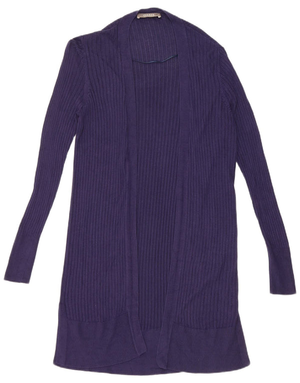 Pulover cardigan deschis supradimensionat pentru femei Oasis UK 6 XS bleumarin