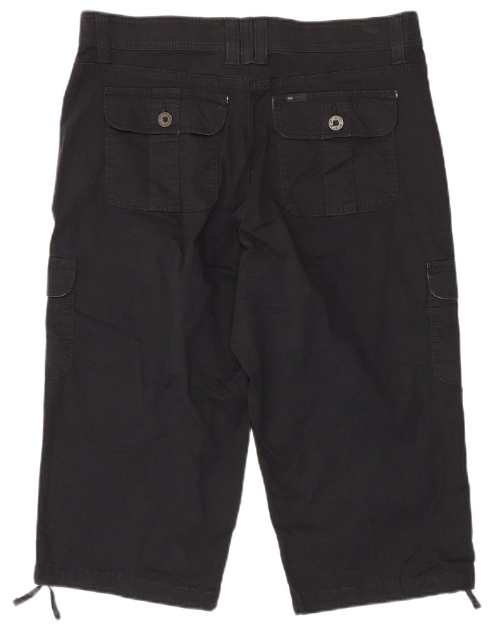 LEE Bermuda Cargo pour Femme US 14 XL W36 Coton Noir