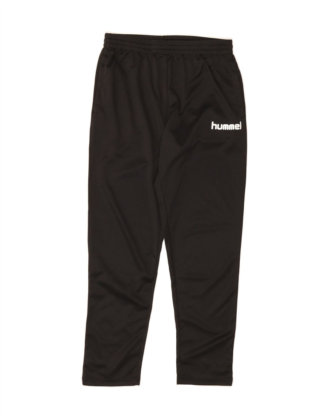 HUMMEL Mens Graphic Tracksuit Trousers Small  Black Polyester Vintage Hummel and Second-Hand Hummel from Messina Hembry 