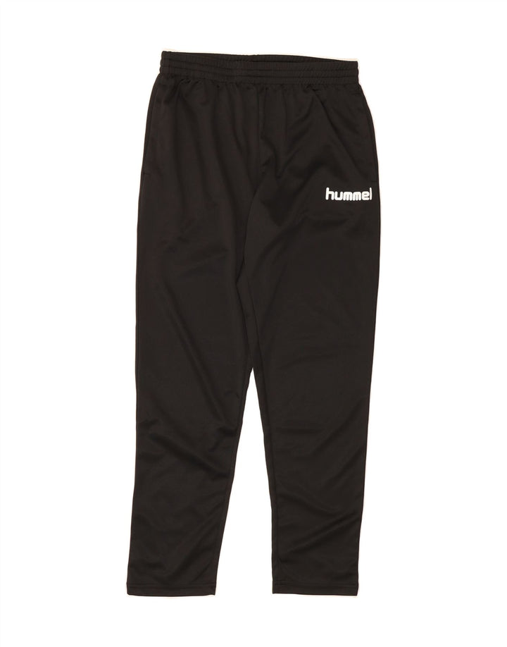 HUMMEL Mens Graphic Tracksuit Trousers Small  Black Polyester Vintage Hummel and Second-Hand Hummel from Messina Hembry 