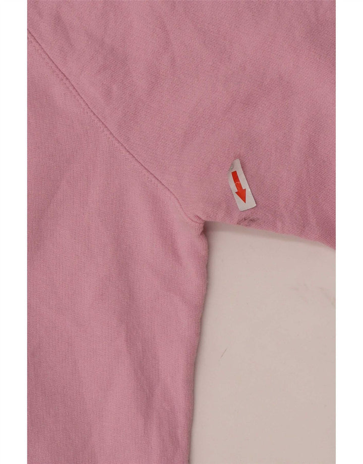 Champion Dame Grafisk Sweatshirt Jumper UK 10 Small Pink Polyester