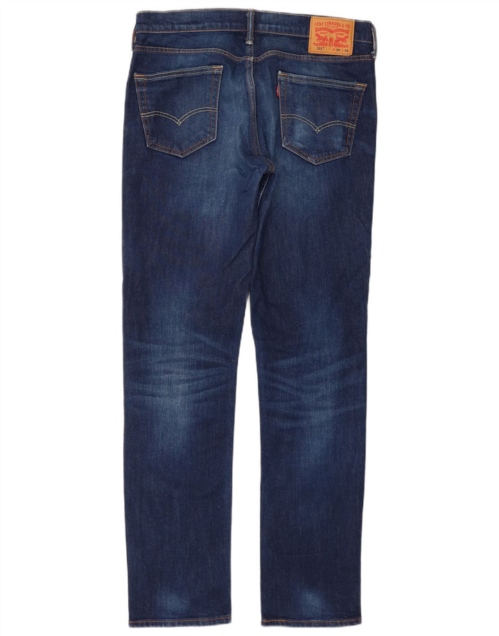 Levi's Herre 511 Slim Jeans W34 L34 Blå