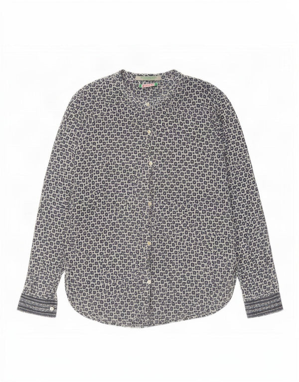 Scotch & Soda Chemisier Oversize Femme US 1 XS Bleu Géométrique