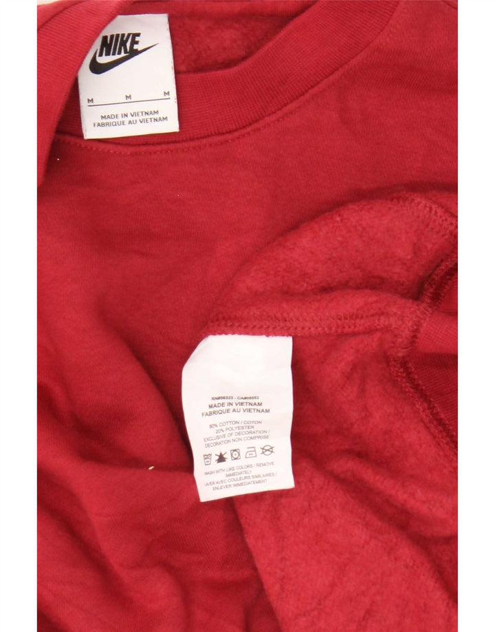 Nike sweatshirt til mænd, medium rød bomuld