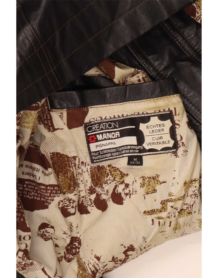 Ανδρικό Δερμάτινο Μπουφάν Creation EU 48/50 Medium Black