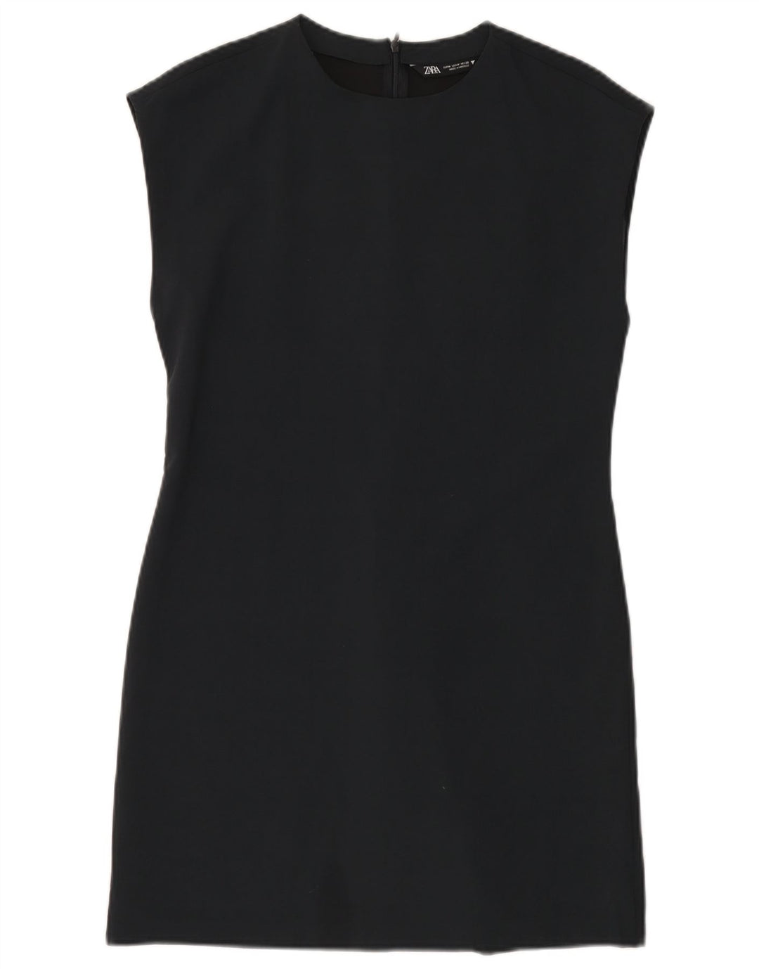 Abito tubino Zara da donna UK 12 poliestere blu navy medio