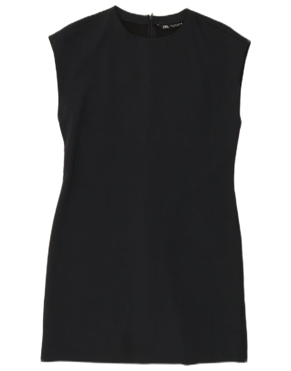 Zara Damen Etuikleid UK 12 Medium Marineblau Polyester