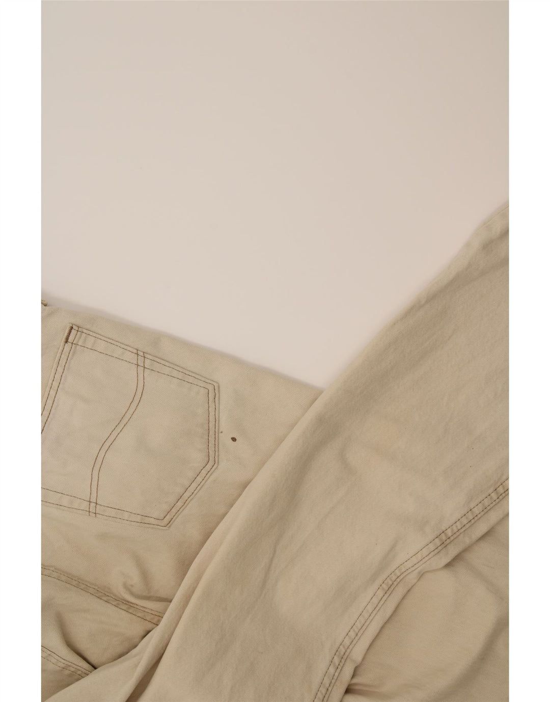 LEE Mens Regular Fit Straight Casual Trousers W40 L30 White Cotton Vintage Lee and Second-Hand Lee from Messina Hembry 