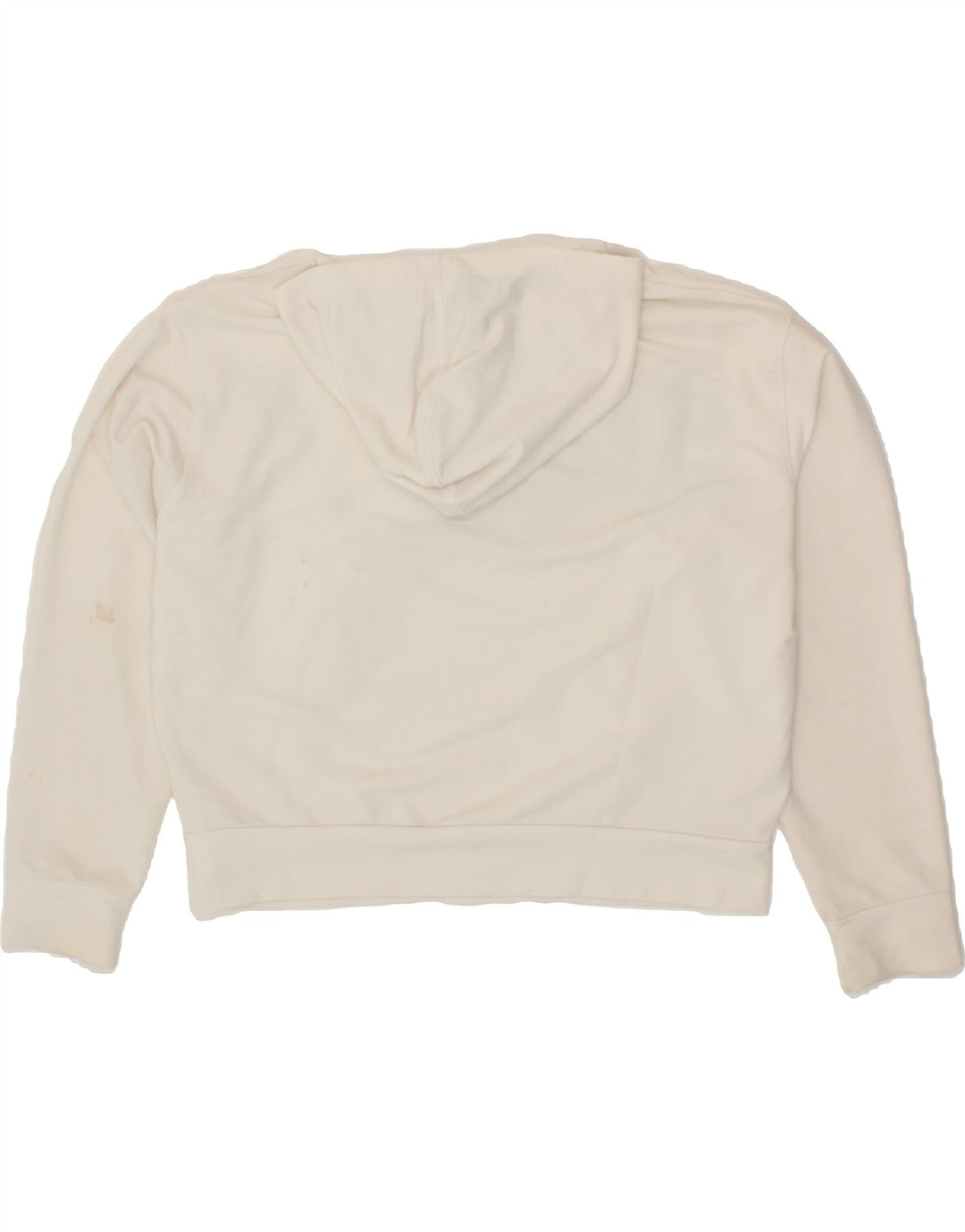 PUMA Womens Oversized Graphic Hoodie Jumper UK 10 Small White Vintage Puma and Second-Hand Puma from Messina Hembry 