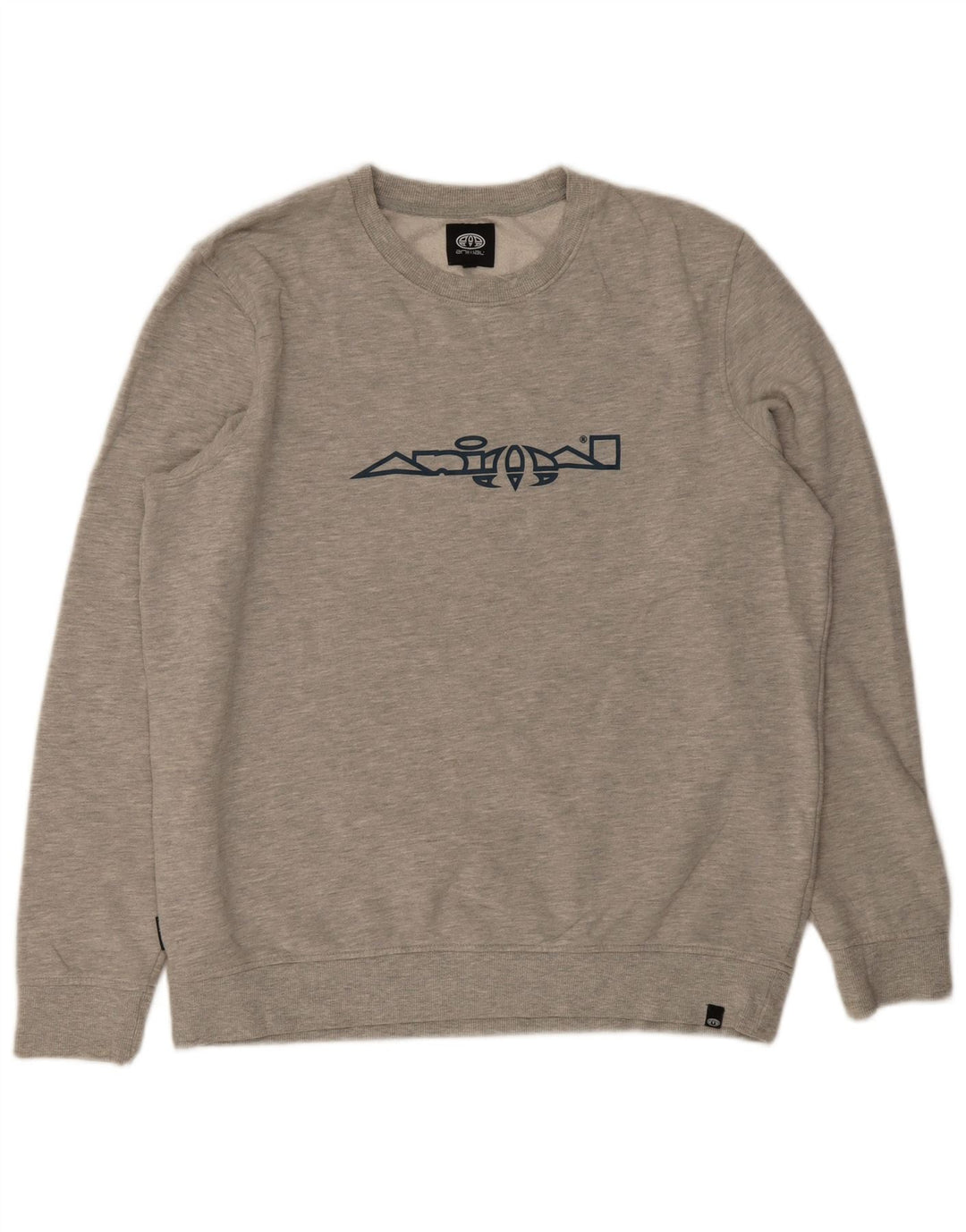 Animal Mens Graphic Sweatshirt Jumper XL Grey Cotton