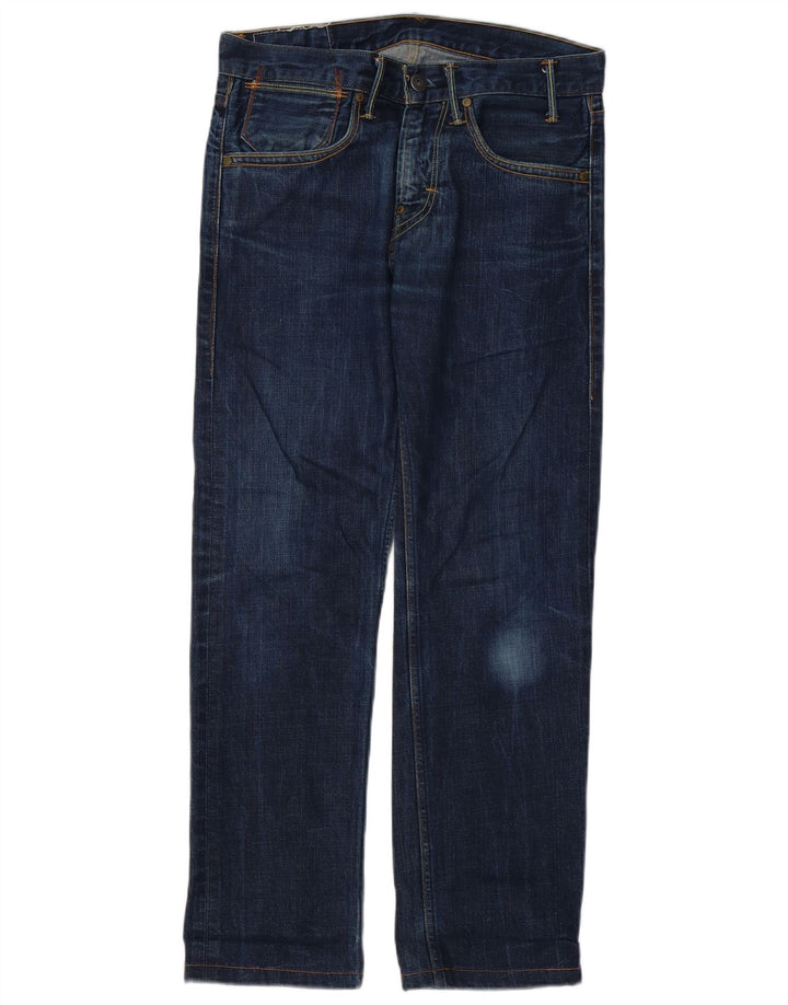 LEVI'S Mens Straight Jeans W29 L29 Blue Cotton