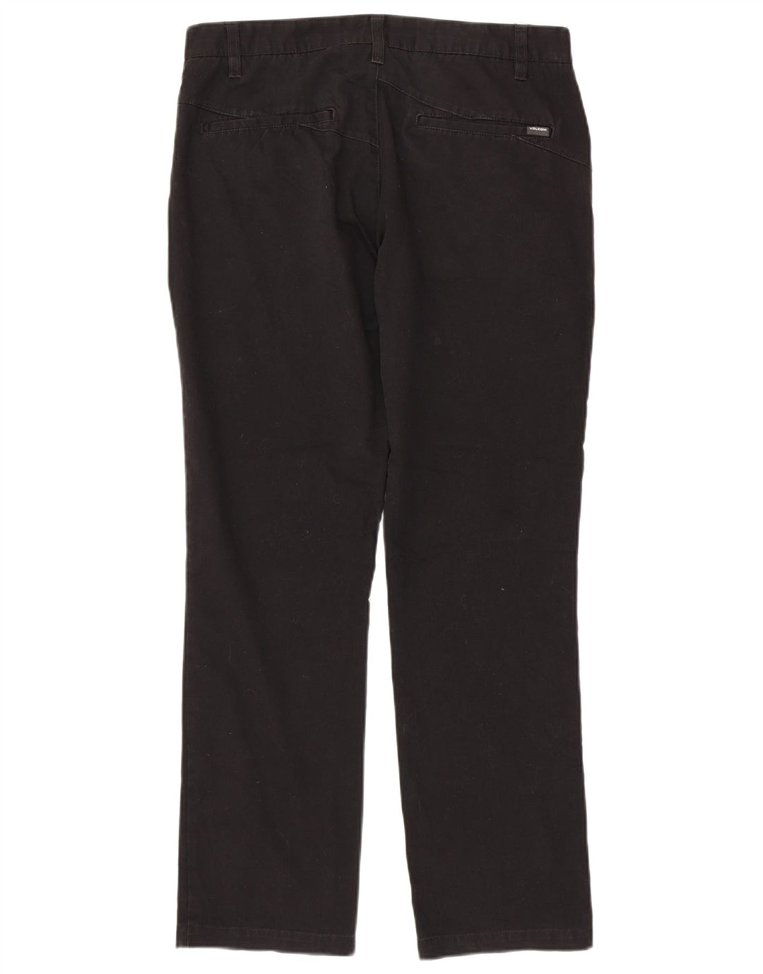 Volcom Straight Chino-bukser til mænd W32 L30 Sort bomuld