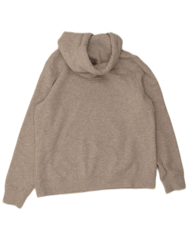 Superdry Pull à capuche pour femme UK 16 Large Gris Moucheté Coton