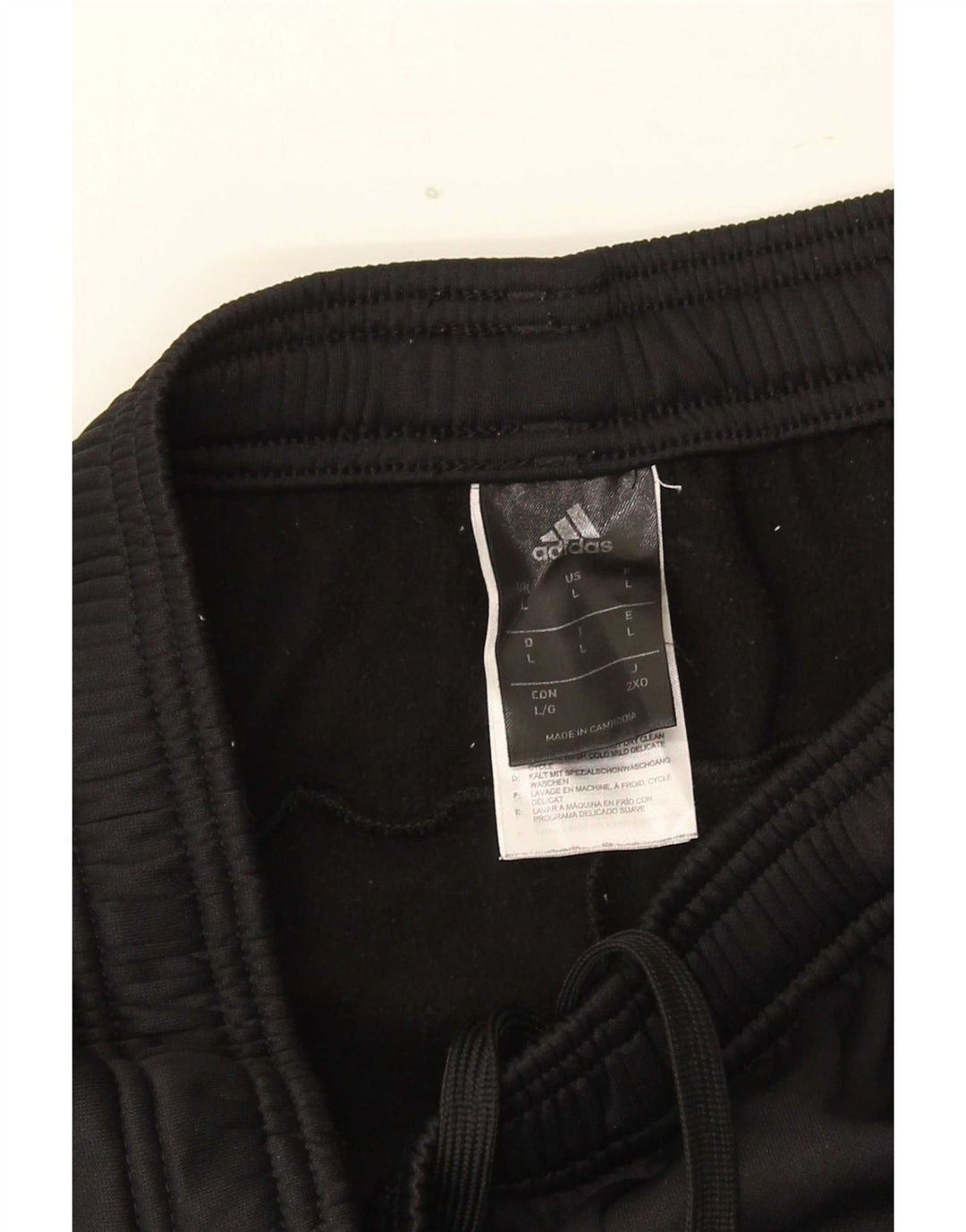 Adidas Mens Climawarm Tracksuit Trousers Large Black Polyester