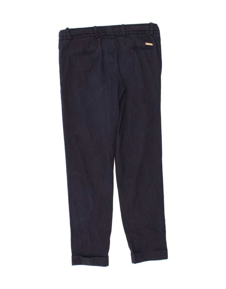 MASSIMO DUTTI Womens Slim Chino Trousers EU 40 Medium W30 L29 Navy Blue Vintage Massimo Dutti and Second-Hand Massimo Dutti from Messina Hembry 