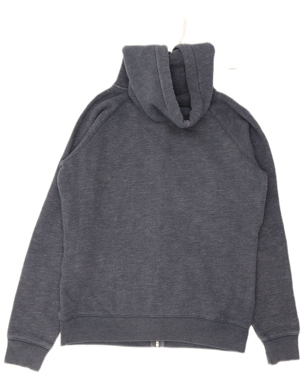 Jack Wills Womens Zip Hoodie Sweater UK 12 Medium Navy Blue Cotton