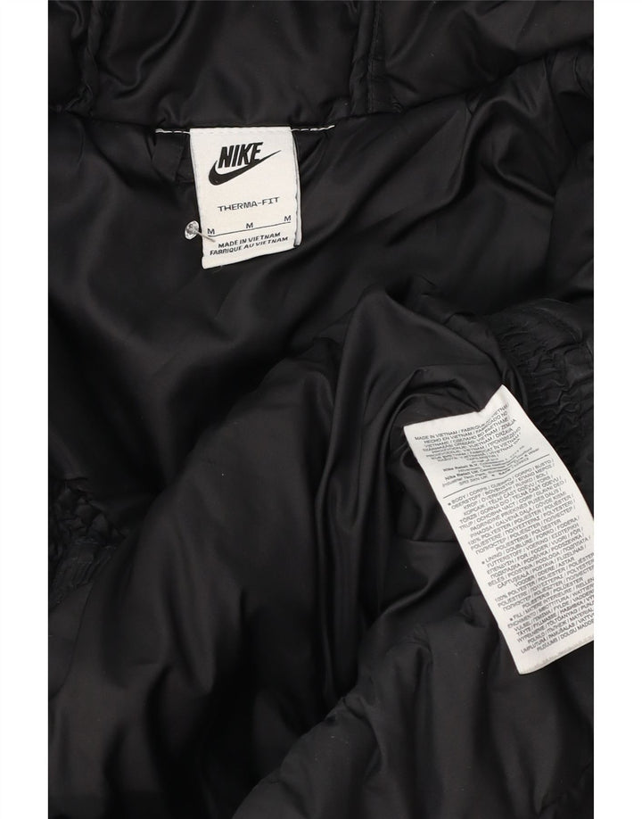 Nike Herre Therma-Fit, polstret hættejakke UK 38 Medium Sort Polyester