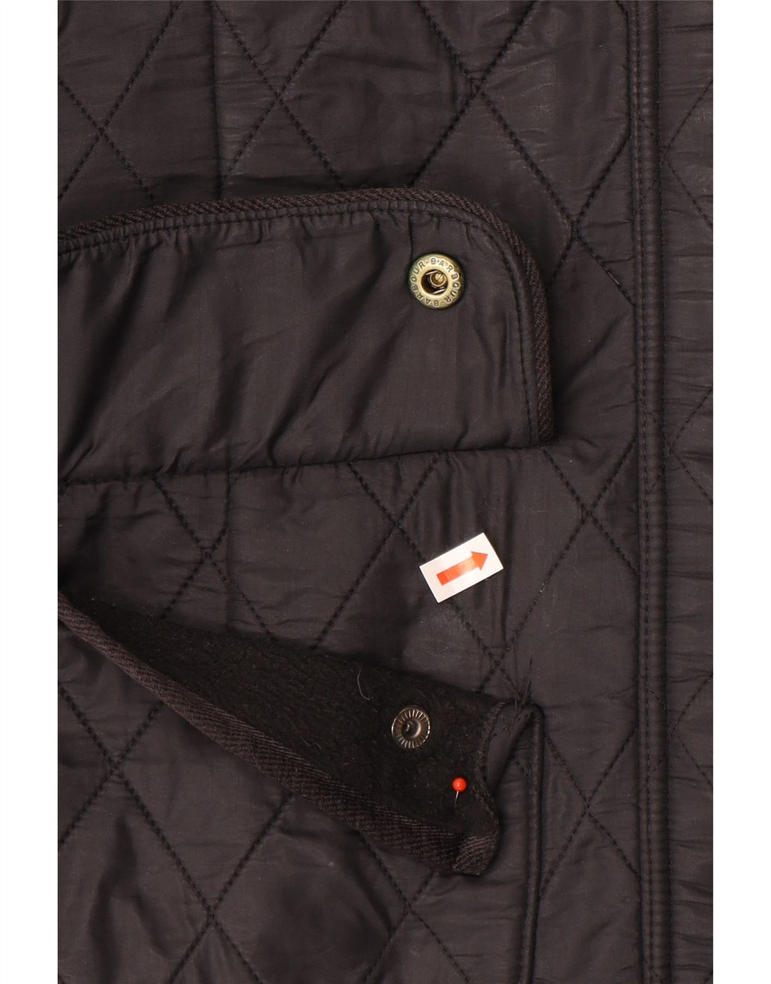 Giacca pratica trapuntata da donna Barbour UK 12 media nera
