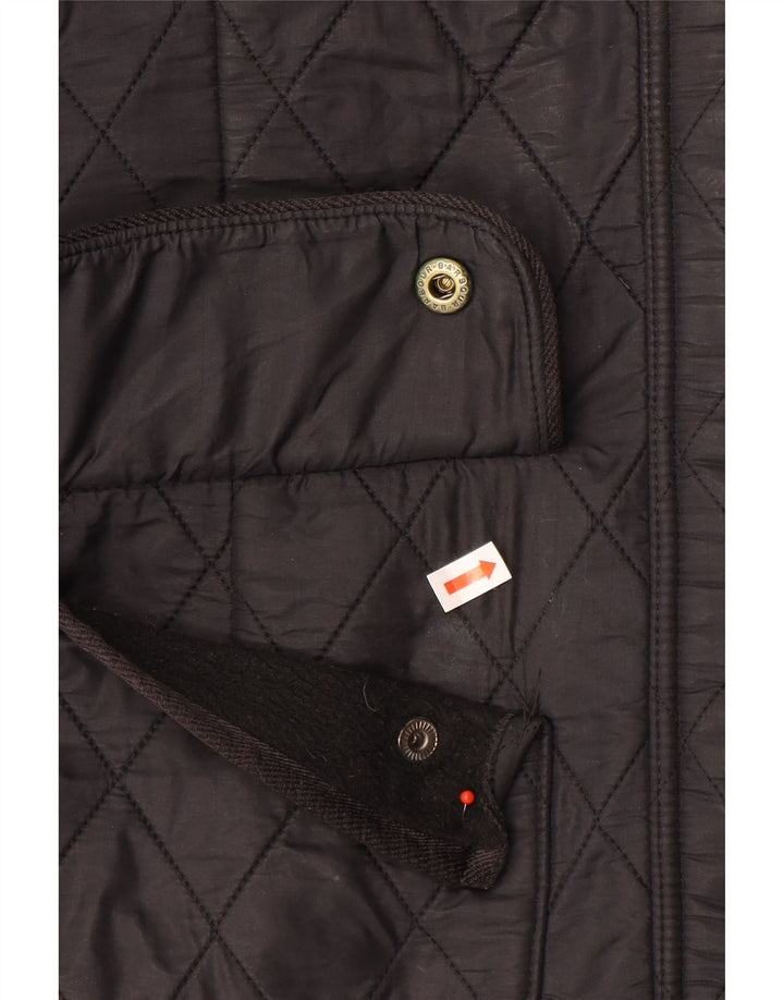 Giacca pratica trapuntata da donna Barbour UK 12 media nera