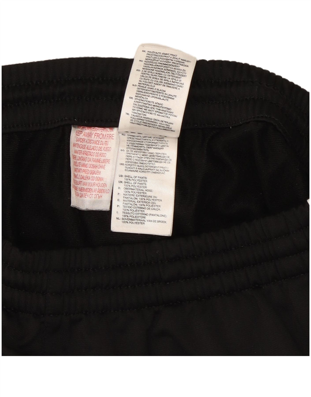 Adidas Boys Tracksuit Trousers Joggers 15-16 Years  Black Polyester
