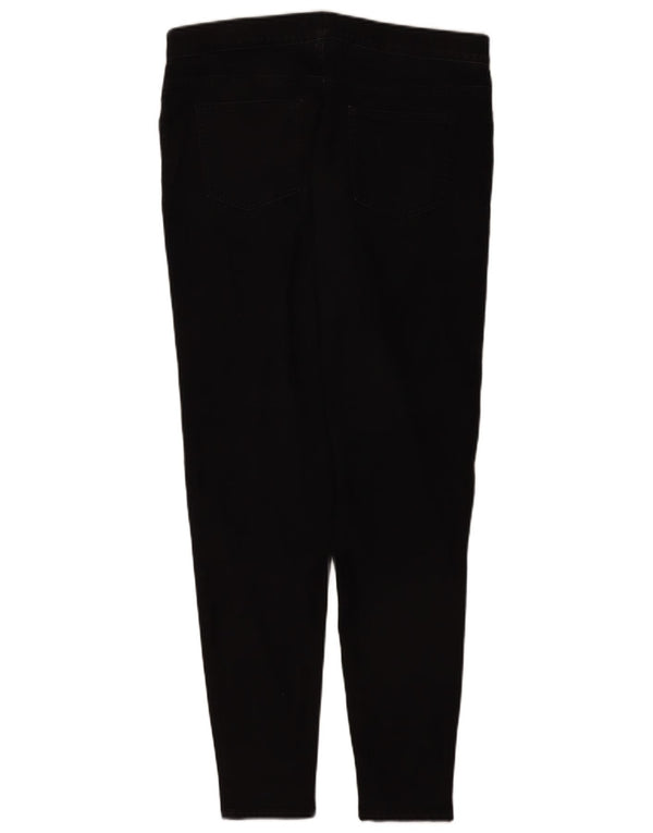 Marks & Spencer Damen Jegging-Jeans UK 16 Large W34 L30 Schwarze Baumwolle