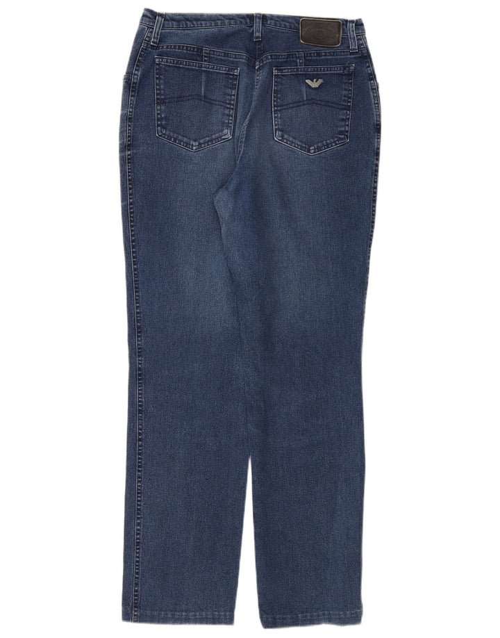 ARMANI Womens Tapered Jeans W33 L30 Blue