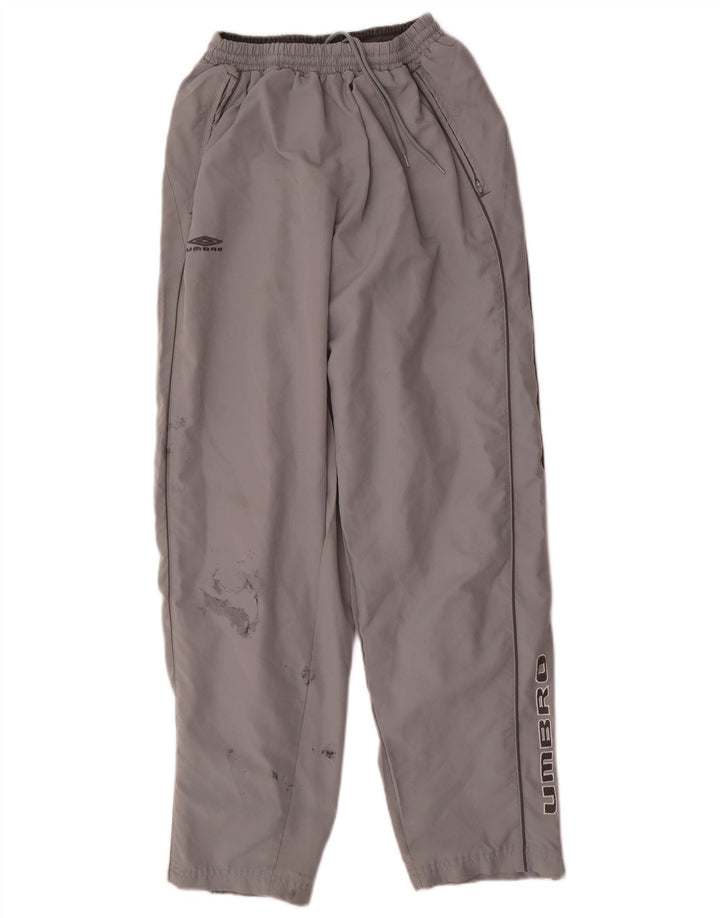 Umbro Herren-Trainingshose mit Grafik, Größe S, grau, Polyester