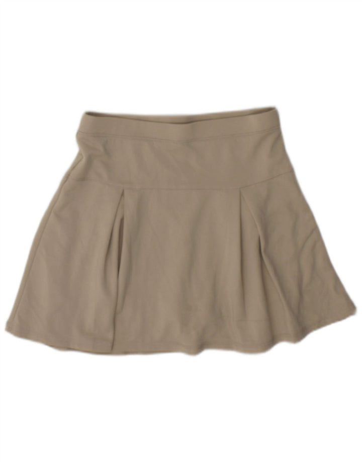 Izod Girls Mini Skirt 11-12 Years W26 Beige Polyester