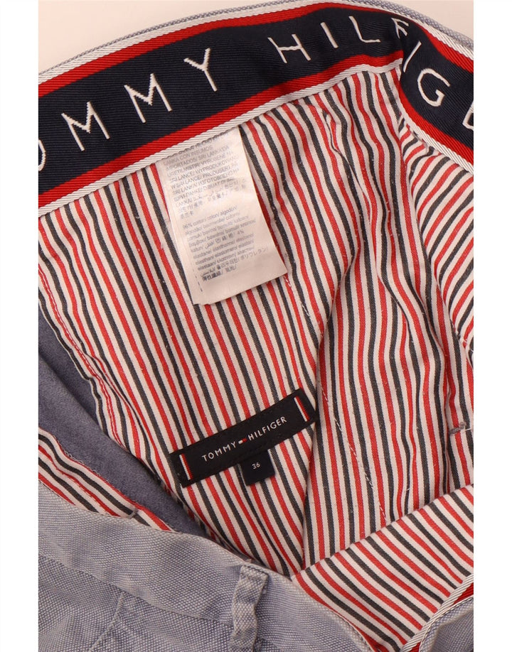 TOMMY HILFIGER Mens Chino Shorts W36 Large Blue Cotton