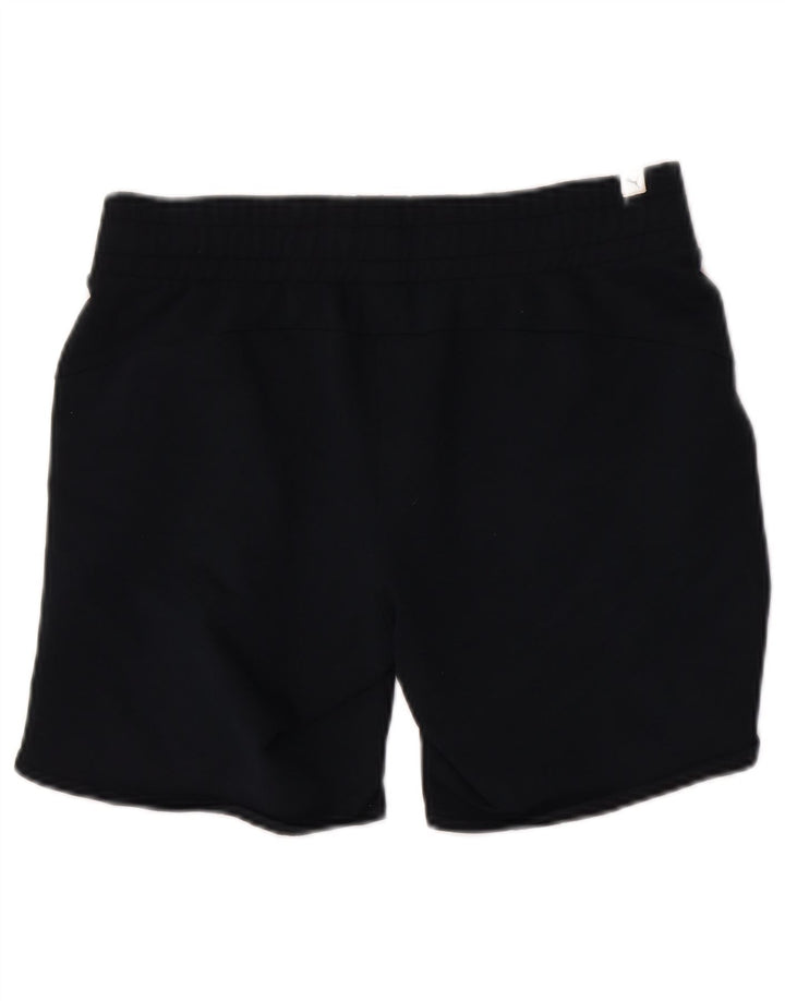 Puma Womens Sport Shorts UK 12 Medium Navy Blue Colourblock Polyester