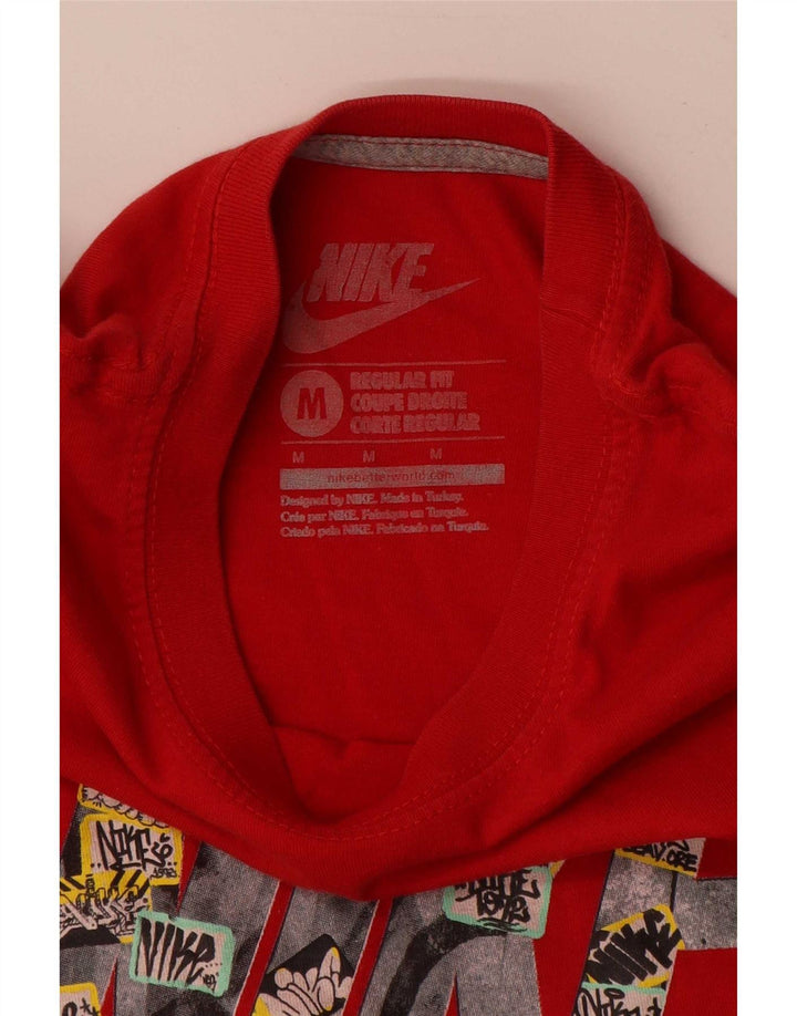 Nike Mens Regular Fit Graphic T-Shirt Haut Rouge Moyen