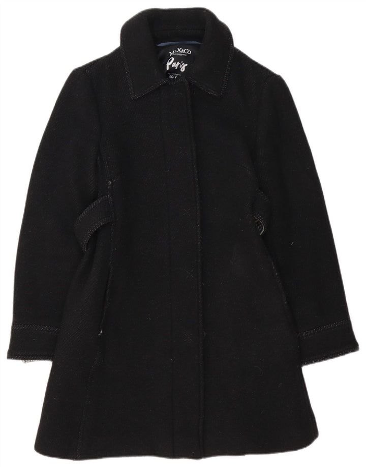 Max&Co. Damenmantel UK 8 Small Schwarze Wolle