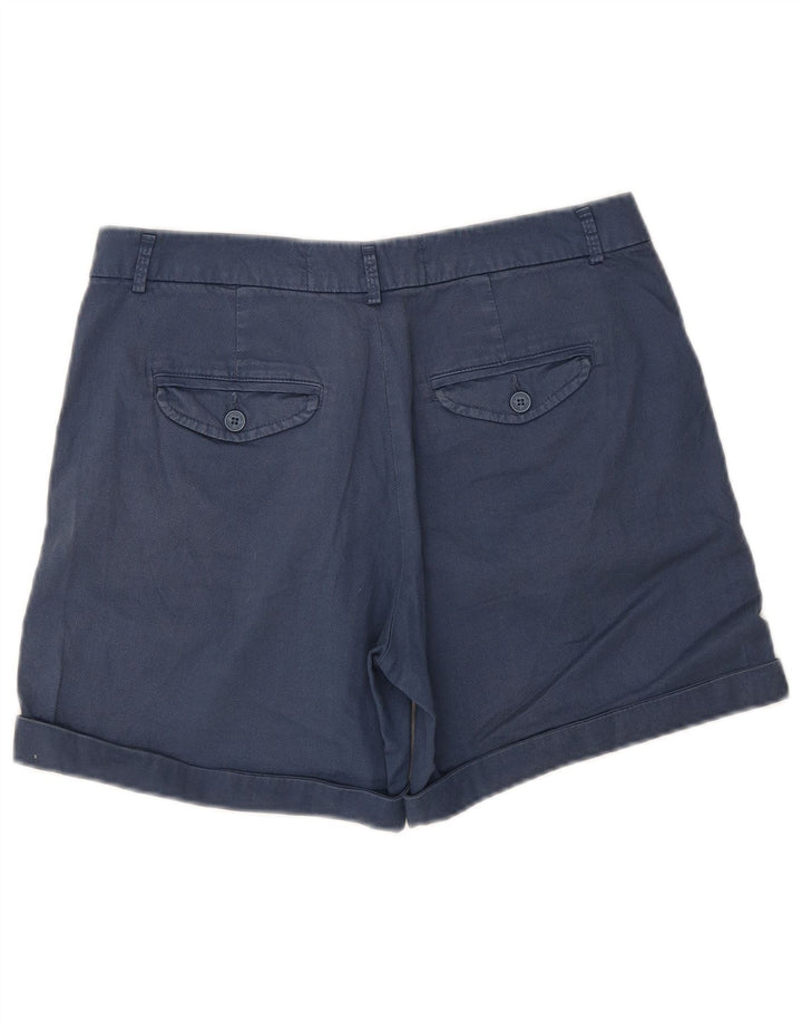 Benetton Womens Chino Shorts W30 Medium Navy Blue