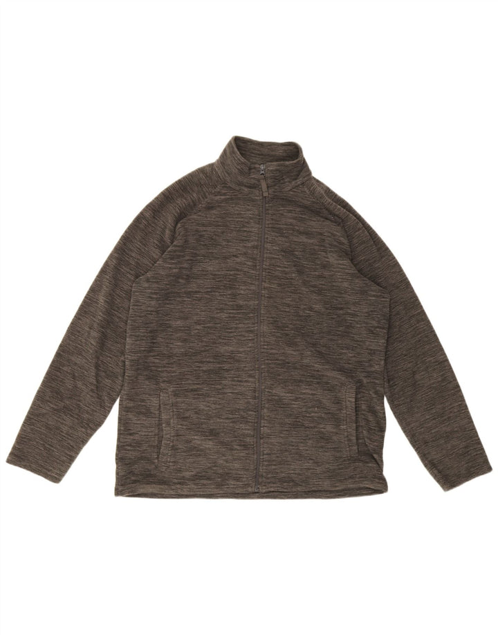 Mountain Warehouse Womens Zip Fleece Jacket UK 16 Large Grey Flecked