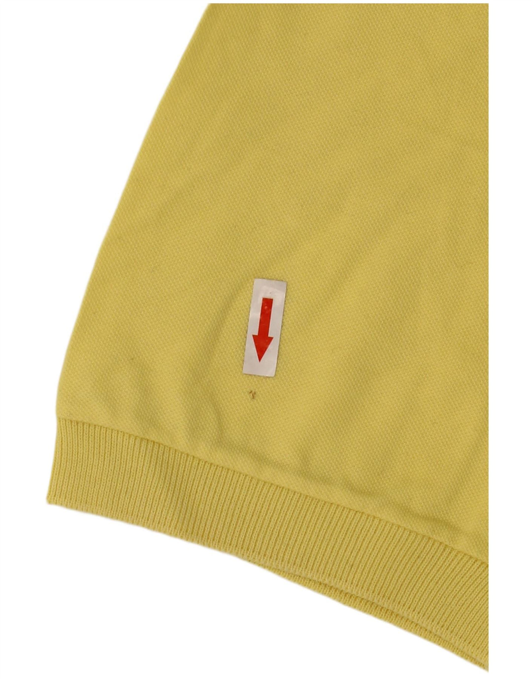 Diadora Mens Polo Shirt Medium Yellow Cotton