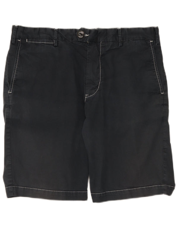 Refrigiwear Mens Chino Shorts IT 50 Large W34 Navy Blue Cotton