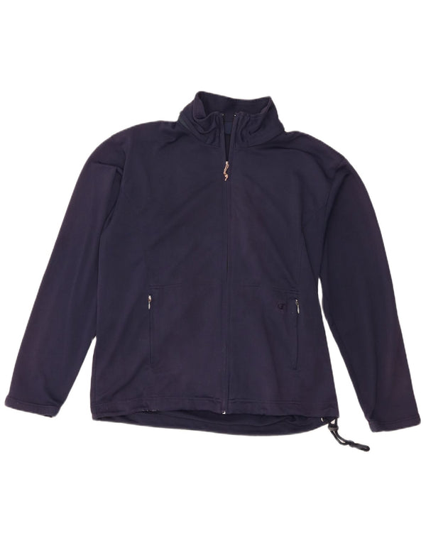 Giacca da tuta da uomo Champion Large in poliestere blu navy