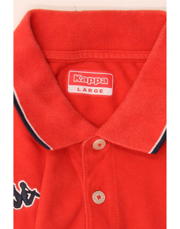 Kappa Herren Poloshirt Large Rot