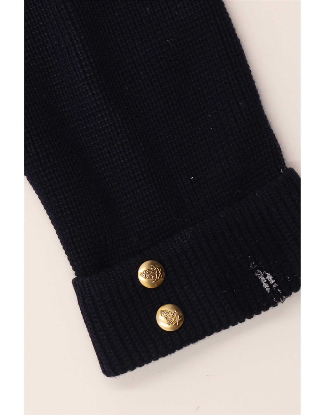 Jachetă vintage pentru femei la dublu-breaste UK 12 Medium Bleumarin