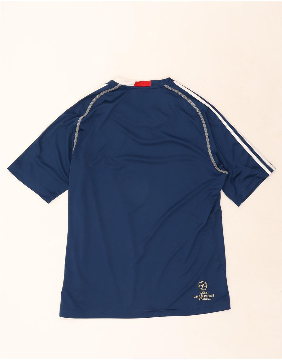 Adidas Mens Climalite T-Shirt Top Large Navy Blue Polyester