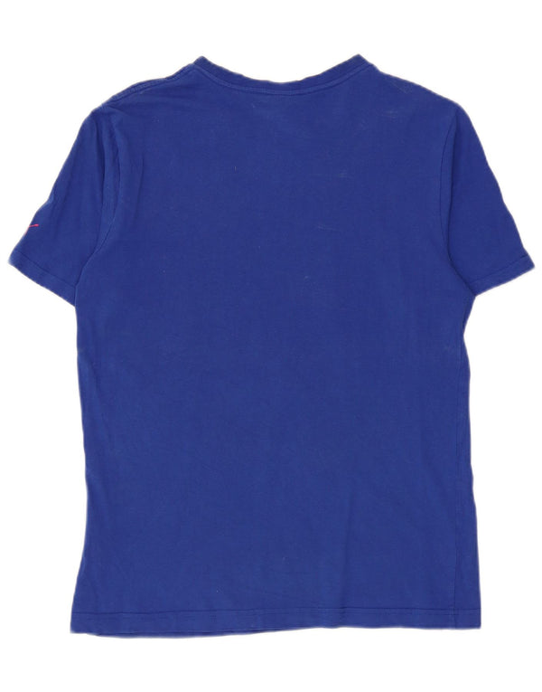 Puma Mens Graphic T-Shirt Top Small Blue Cotton