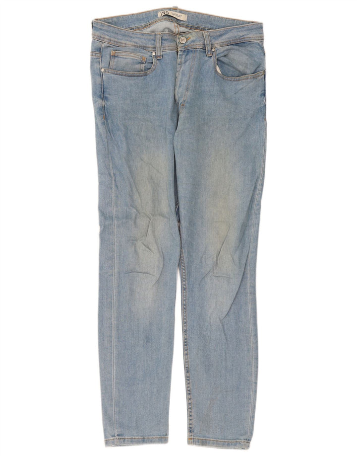 Zara Mens Slim Jeans EU 44 Large W34 L30 Blue Cotton