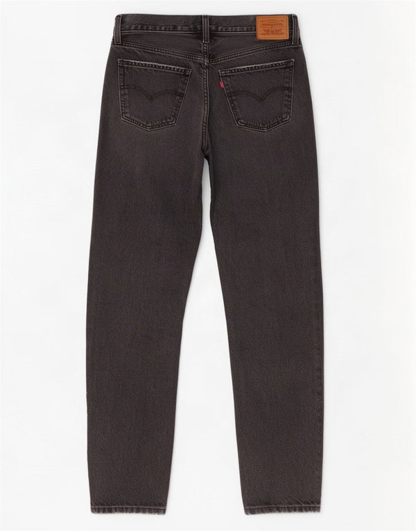 Levi's Womens Middy Straight Jeans W29 L31 Grey Cotton