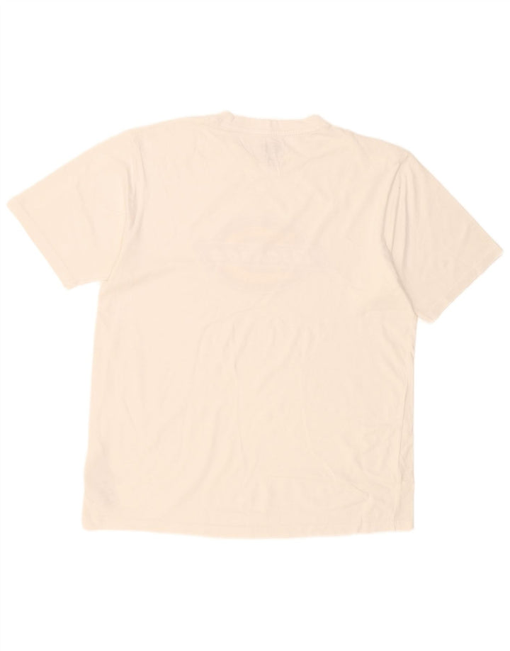 Dickies Mens Graphic T-Shirt Top Large White Cotton