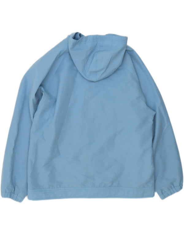 Reebok Womens Hooded Loose Fit Rain Jacket UK 16 Large Blue Sports